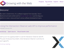 Tablet Screenshot of growingwiththeweb.com